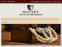 Tablet Screenshot of nuttermortuaryconcordia.com